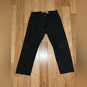 Levis Regular fit 505 faded black wash jeans